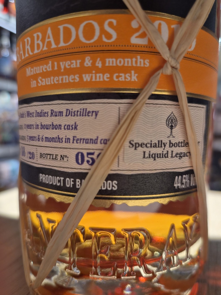 Planteray Barbados 2019 - Single Cask Collection - Exclusief voor Liquid Legacy