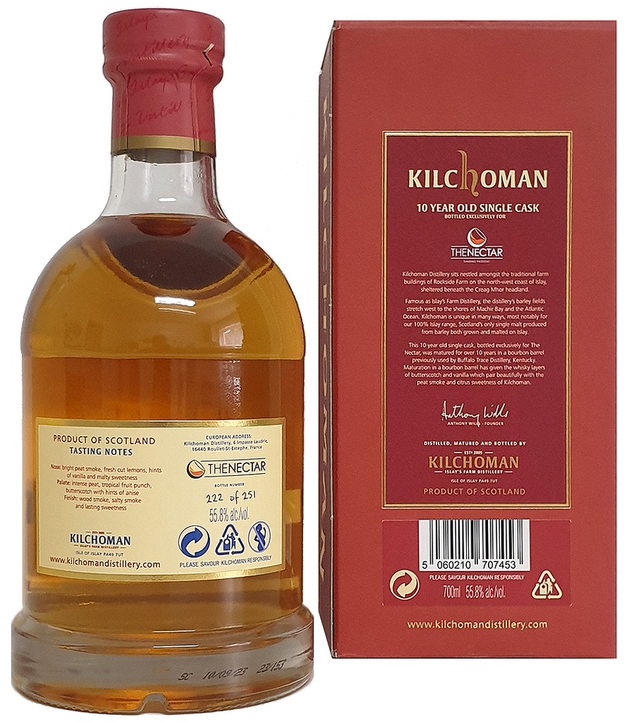 Kilchoman 2013 10y 70cl - Single Cask