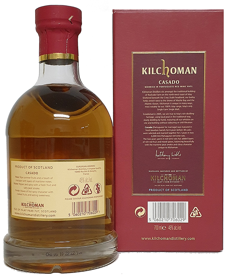 Kilchoman 2022 70cl -  Casado - Portuguese Red Wine