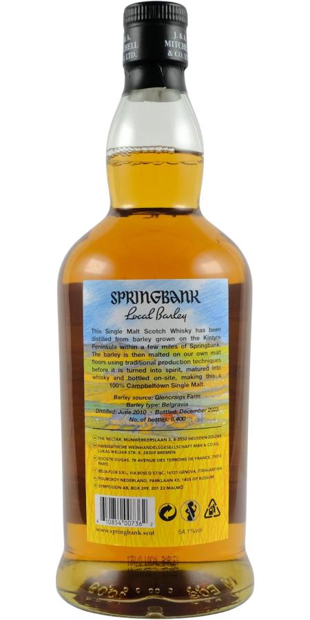 Springbank 13y 70cl - Local Barley