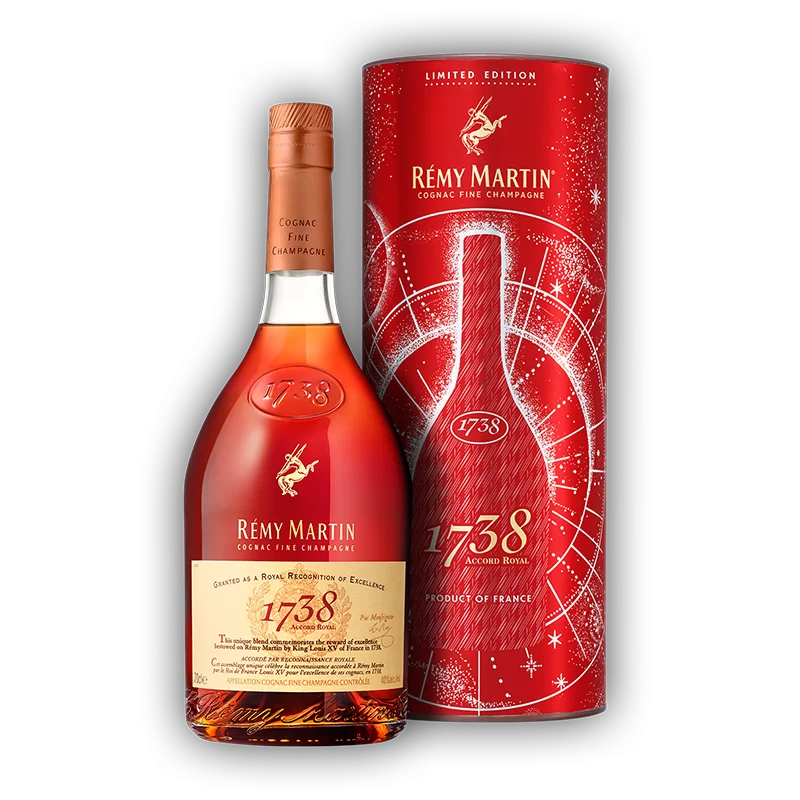 Rémy Martin 1738 70cl - Accord Royal Cadeauverpakking