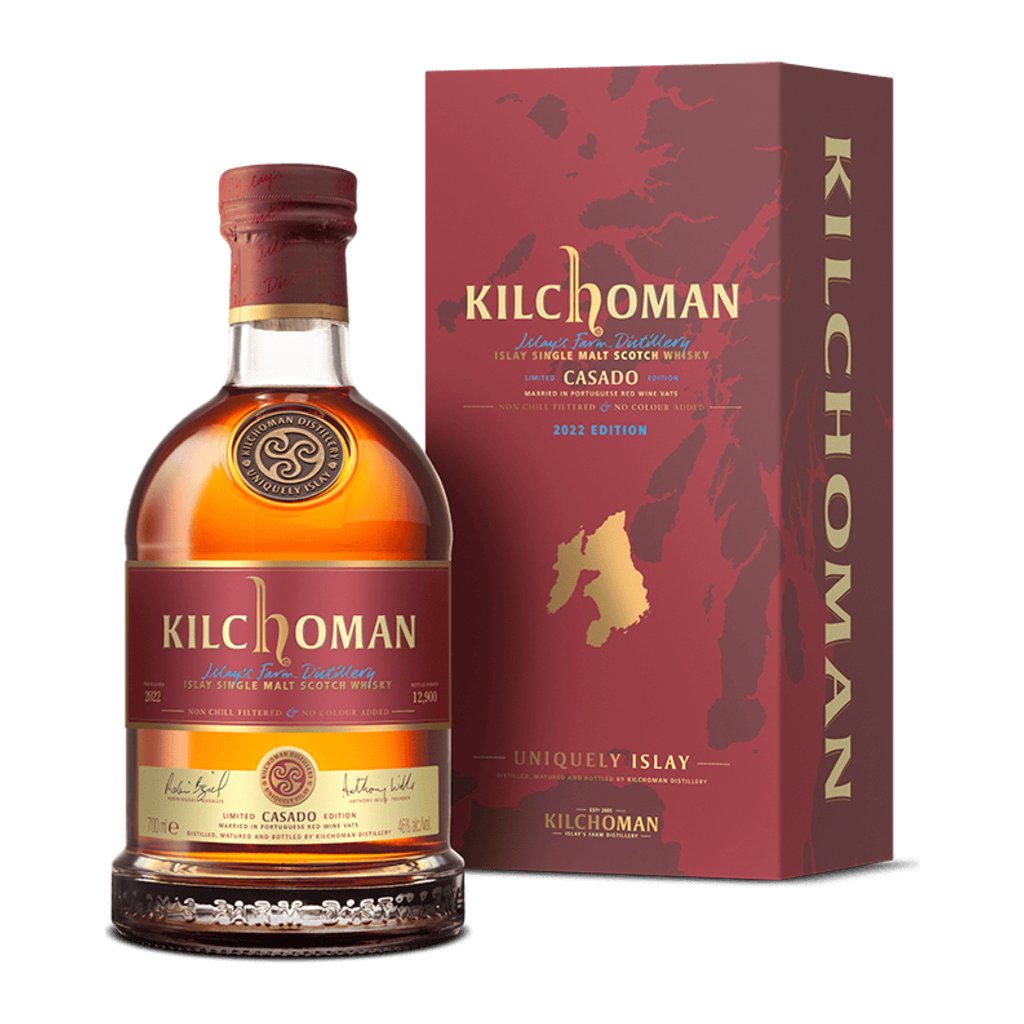 Kilchoman 2022 70cl -  Casado - Portuguese Red Wine - fles en doos