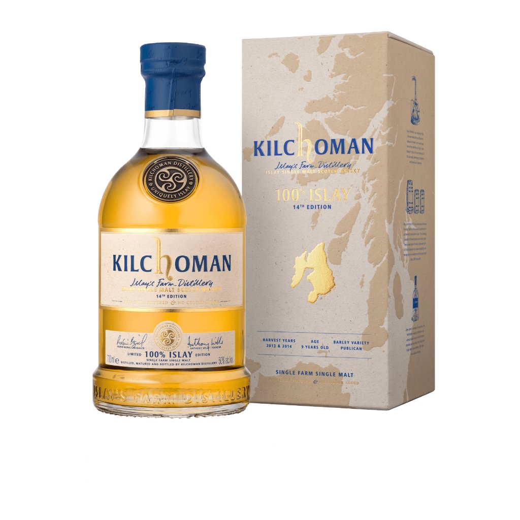 Kilchoman 100% Islay 70cl - 14th Edition - fles en doos
