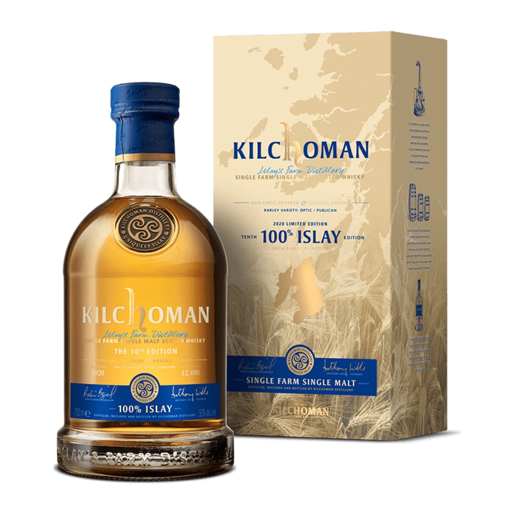 Kilchoman 100% Islay 70cl - 10th Edition - fles en doos