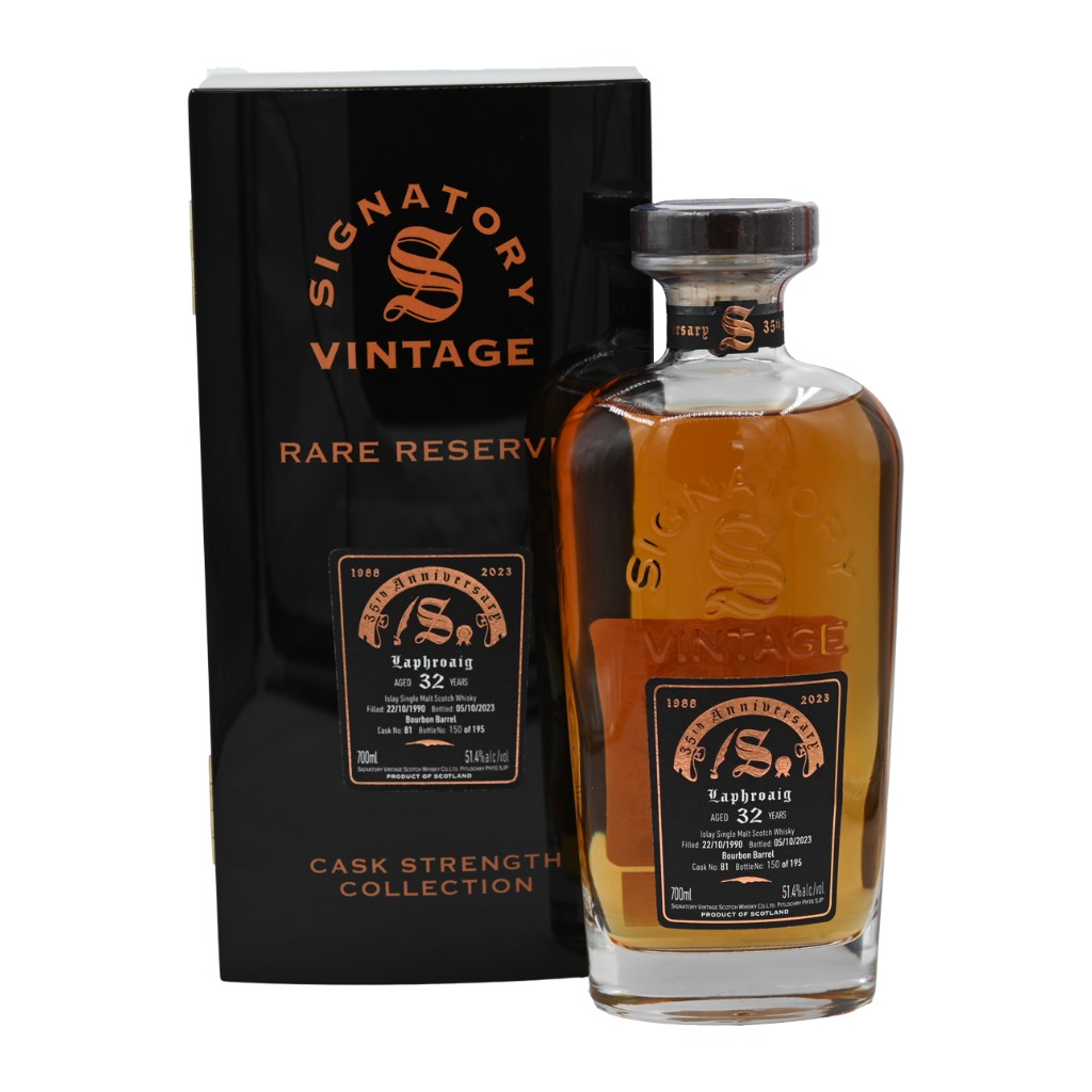 Laphroaig 1990 32 Year Old Signatory Vintage Rare Reserve – Islay Single Malt