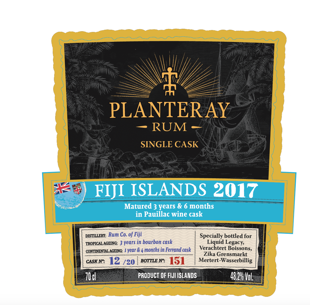 Planteray Fiji 2017 8 Year Old – Single Cask Rum