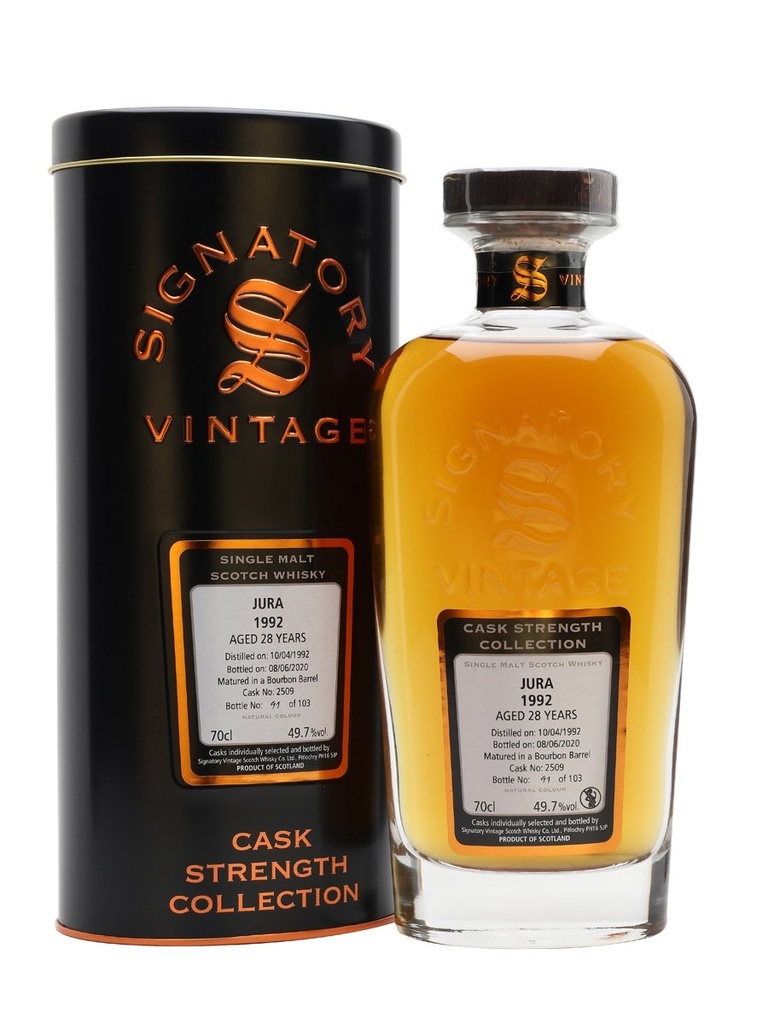 Jura 1992 28 Year Old Signatory Vintage – Islands Single Malt 70cl