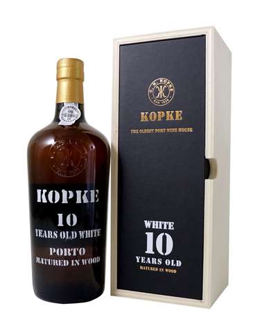Kopke 10y White 75cl - Houten Kist