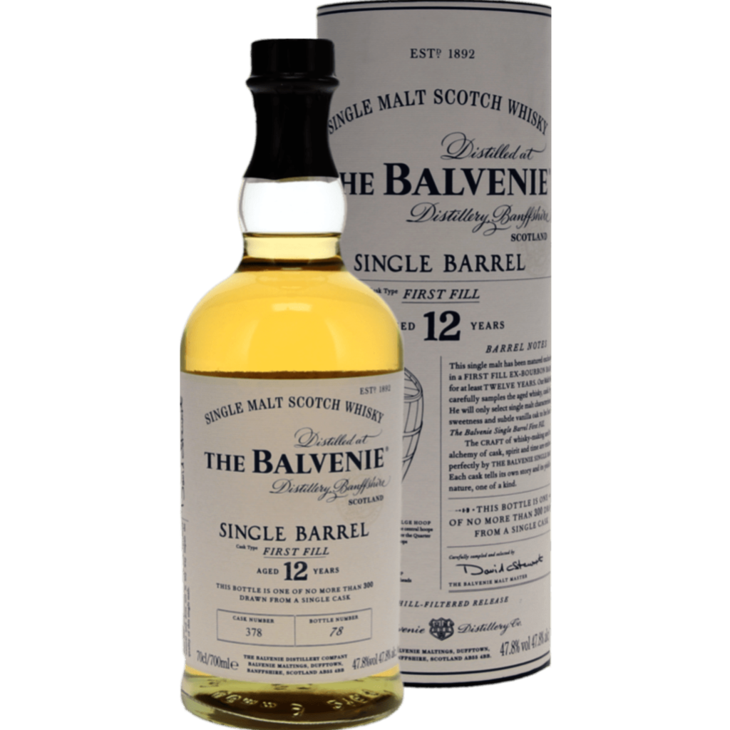 The Balvenie 12 Year Old Single Barrel First Fill – Speyside Single Malt 70cl