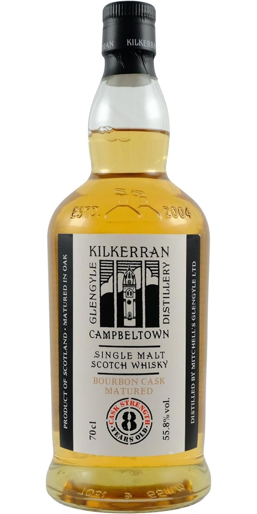 Kilkerran Bourbon Cask 8y 70cl -  Editie 2023