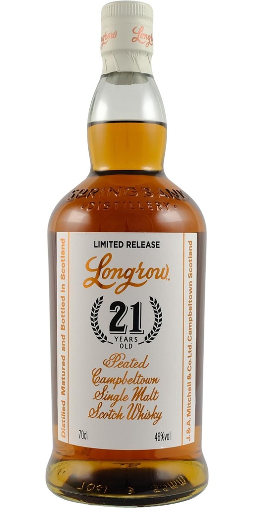 Longrow 21 Year Old – Campbeltown Single Malt 70cl