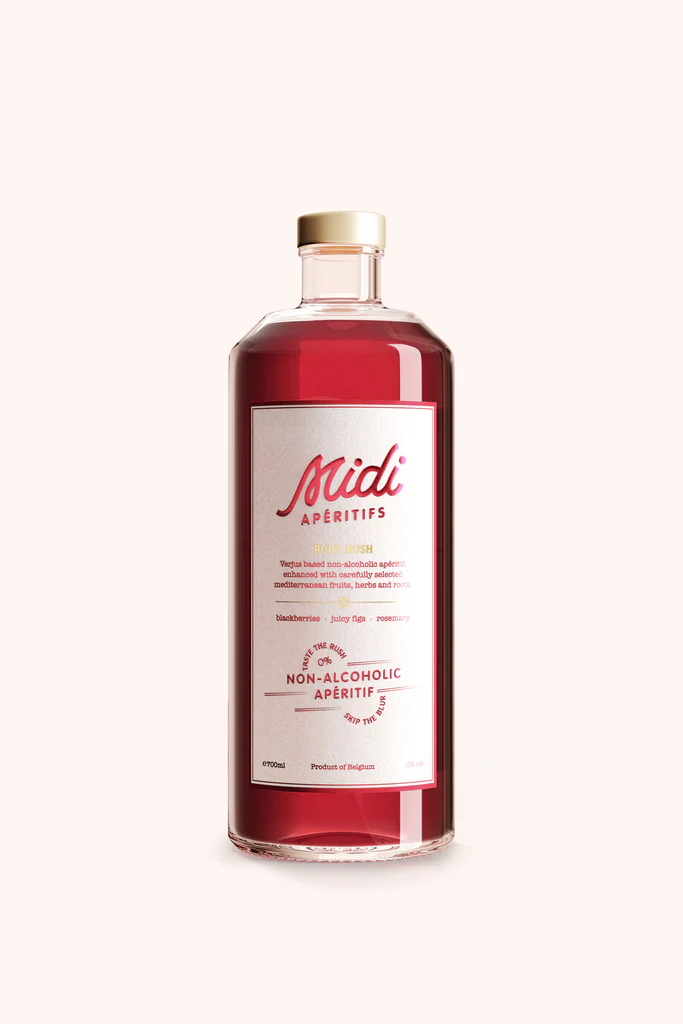 Midi Apéritifs Ruby Rush – Alcoholvrij Aperitief 70cl