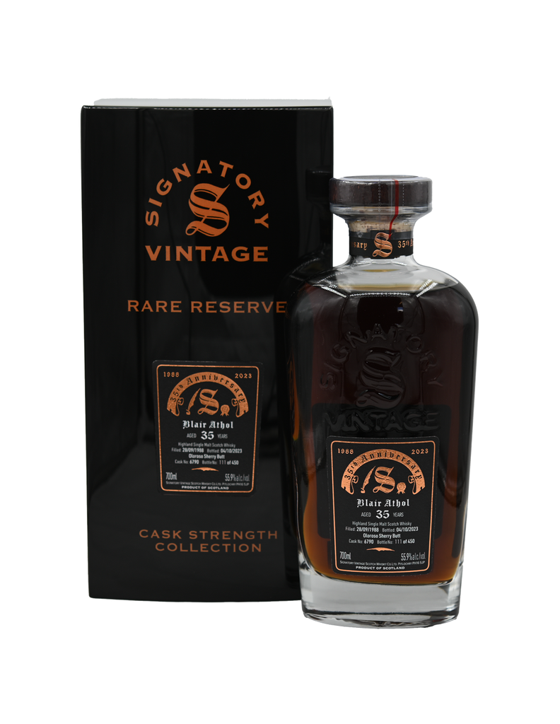 Blair Athol 1988 35 Year Old Signatory Vintage Rare Reserve – Single Malt