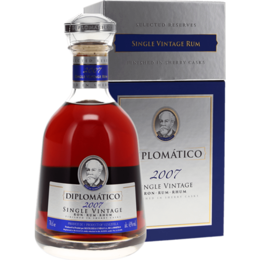 Diplomático Single Vintage 2007 – Venezolaanse Rum 70cl