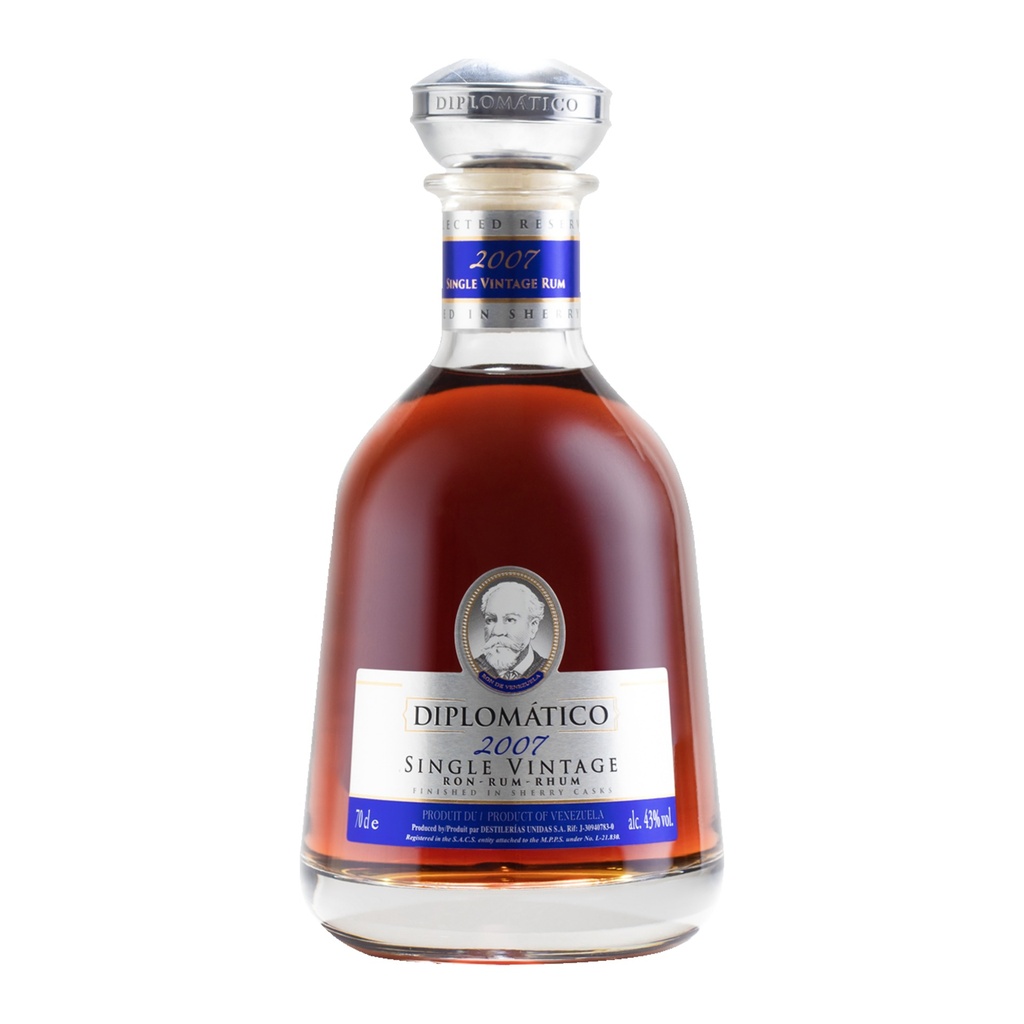 Diplomático Single Vintage 2007 – Venezolaanse Rum 70cl