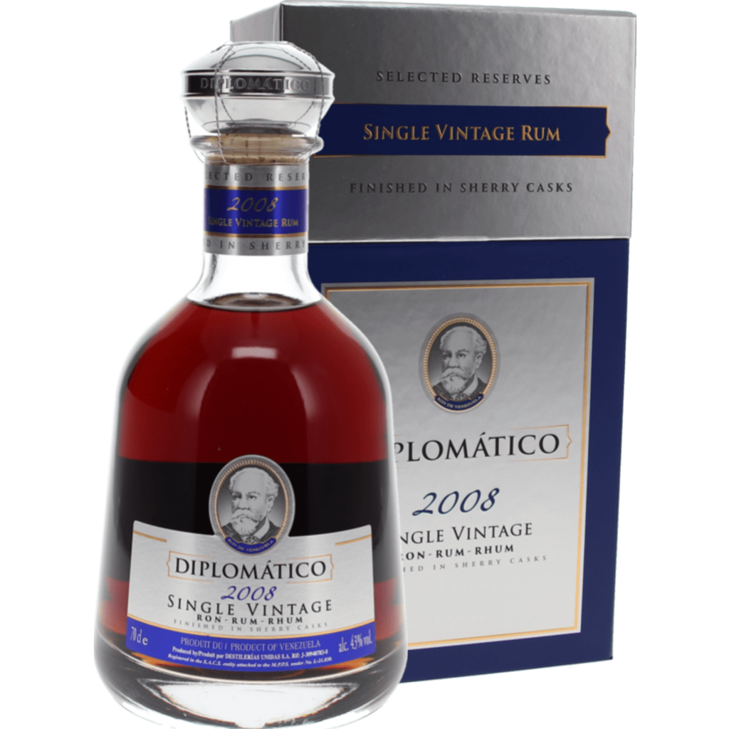Diplomático Single Vintage 2008 – Venezolaanse Rum 70cl