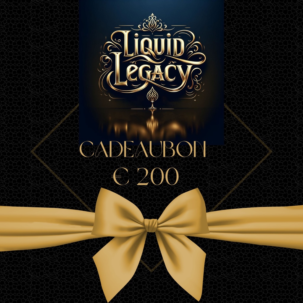 Cadeaubon Liquid Legacy - 200 euro 