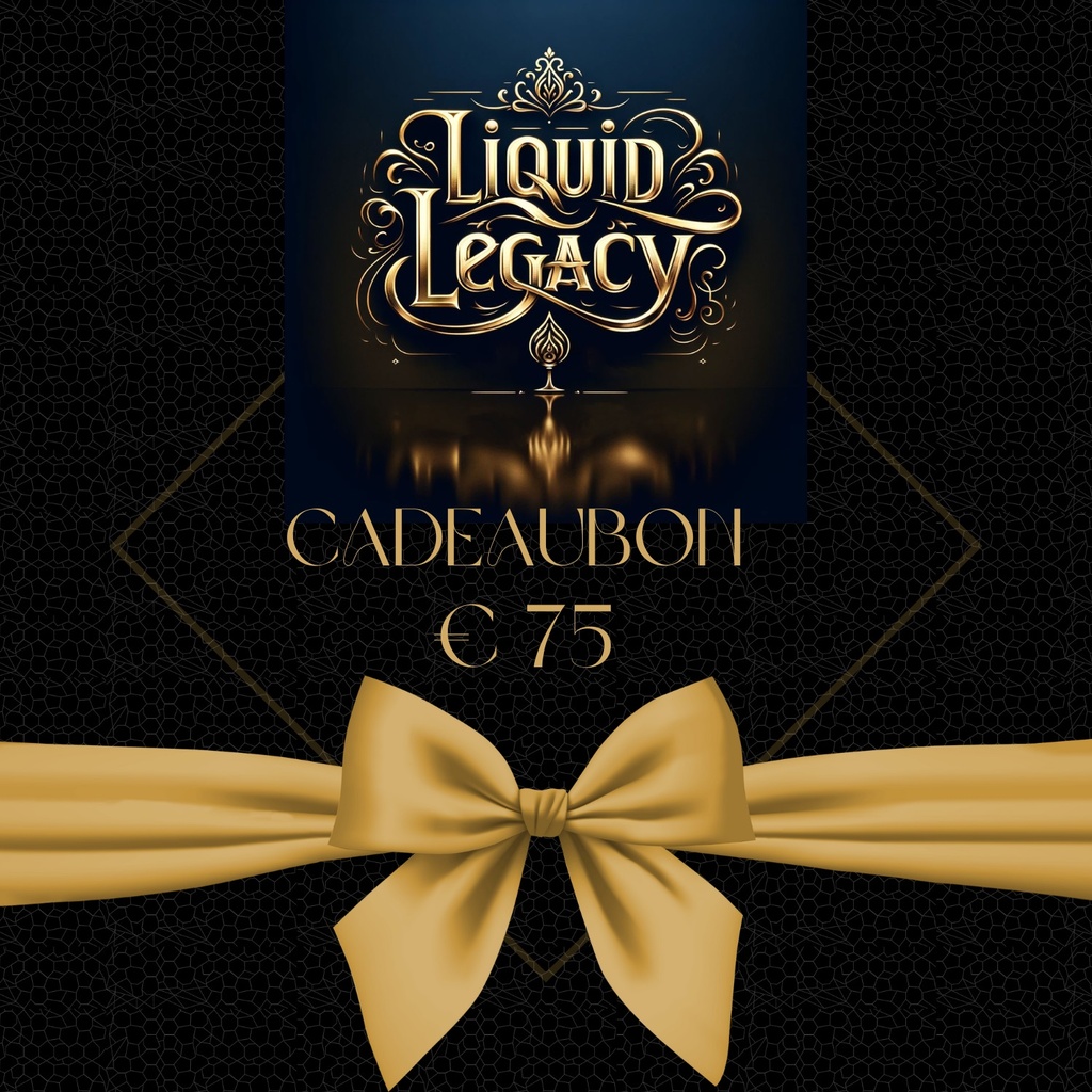Bon cadeau Liquid Legacy – 75 euros