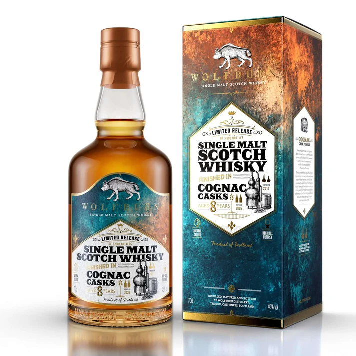 Wolfburn 8 Year Old Cognac Cask Finish – Highland Malt 70cl